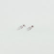 BOUCLES D'OREILLES PUCES AGATHA BELOVED ARGENT ET CRISTAL