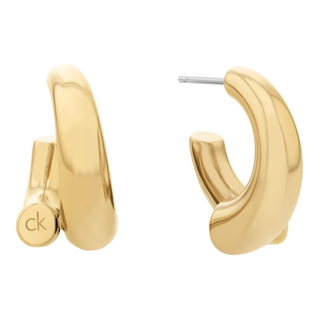 Boucles oreilles Calvin Klein Bijoux Ck Spiral Doré

