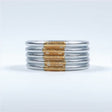 Jonc Bouddhiste Silver & Mantra Gold - Maison Izel