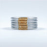 Jonc Bouddhiste Silver & Mantra Gold - Maison Izel