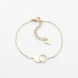 BRACELET ZAG CANTOR ACIER DORÉ