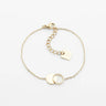 BRACELET ZAG CANTOR ACIER DORÉ