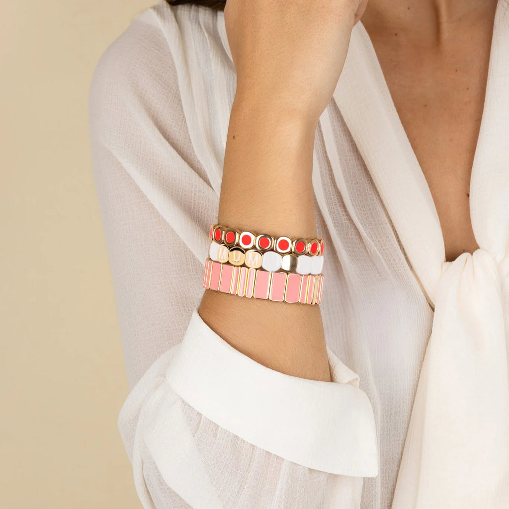 Bracelet Colorful Mum Blanc – Simone à Bordeaux
