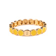 BRACELET SIMONE A BORDEAUX COLORMIND BOUTON D'OR