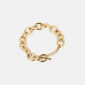 BRACELET ZAG ECUME ACIER DORÉ