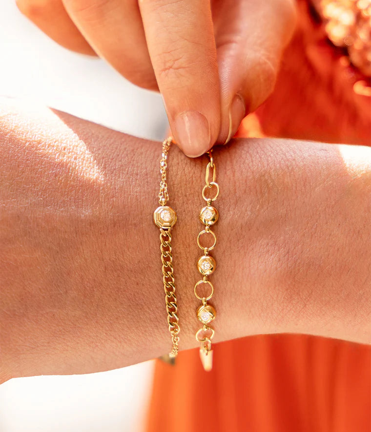 Bracelet Enia Zag Bijoux Acier doré