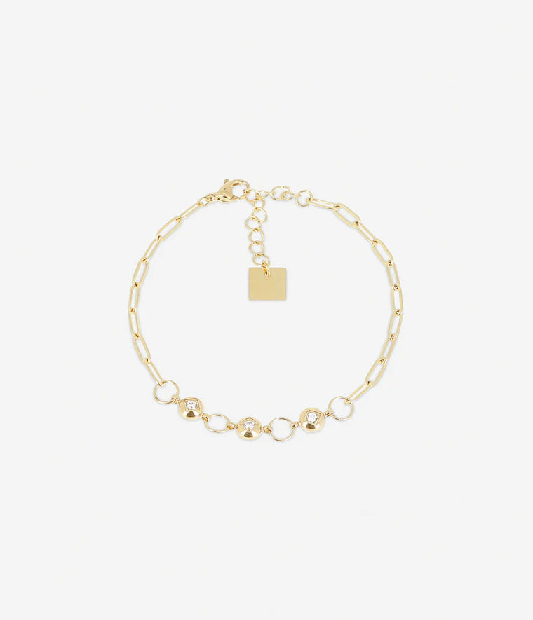 Bracelet Enia Zag Bijoux Acier doré