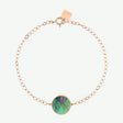 BRACELET GINETTE NY EVER DISC OR ROSE NACRE NOIRE