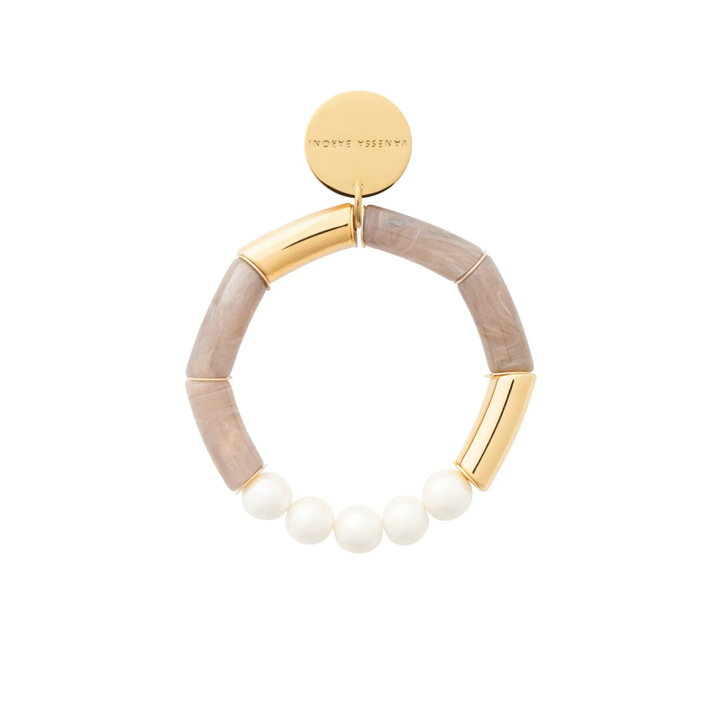 Bracelet Flex avec perle en marbre biancone
