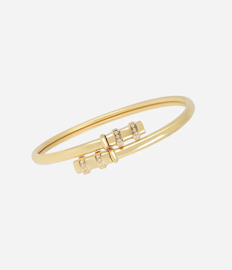 Bracelet Jonc Corrado Zag Bijoux en acier doré