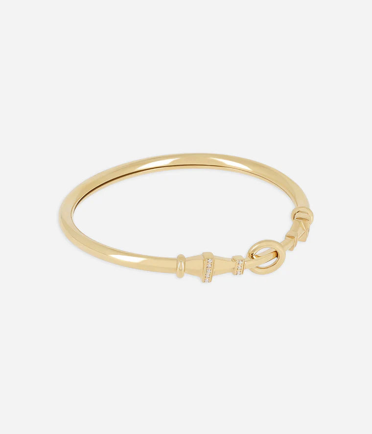  Bracelet Jonc Leopoldo Zag Bijoux en acier doré