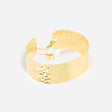 BRACELET JONC ZAG MASSÉO ACIER DORÉ