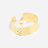 BRACELET JONC ZAG MASSÉO ACIER DORÉ