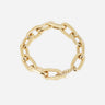 BRACELET LINDSAY ZAG ACIER DORÉ