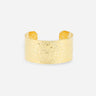 BRACELET MANCHETTE ZAG OLORA ACIER DORÉ