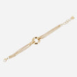 BRACELET ZAG MANTESSA ACIER DORÉ