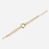 BRACELET ZAG MANTESSA ACIER DORÉ