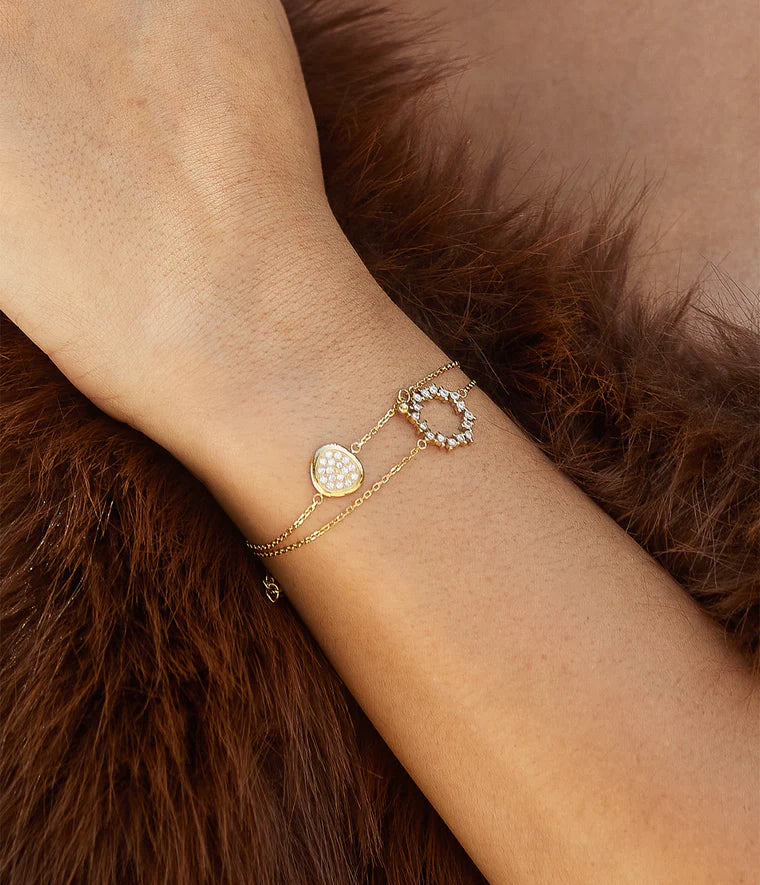 Bracelet Niralis Zag Bijoux Acier Doré
