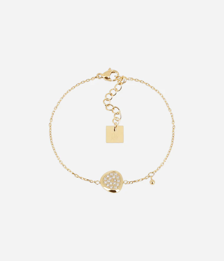 Bracelet Niralis Zag Bijoux Acier Doré