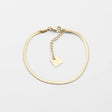 BRACELET ZAG PUR ACIER DORÉ