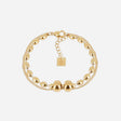 BRACELET ZAG RUMI ACIER DORÉ