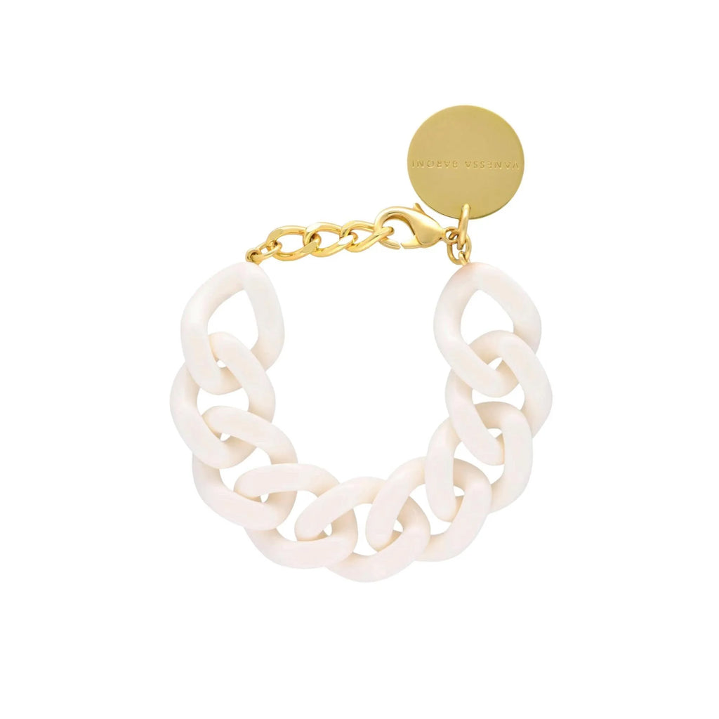 Bracelet Vanessa Baroni Flat Chain Bracelet Off-White