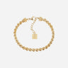 BRACELET ZAG YULARA ACIER DORÉ