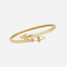 BRACELET ZAG JONC GALINE ACIER DORÉ