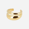 BRACELET ZAG JONC CLINTON ACIER DORÉ