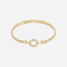 BRACELET ZAG JONC INVALIS ACIER DORÉ