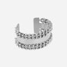 BRACELET MANCHETTE ZAG GELDO ACIER