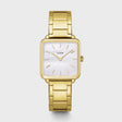 CLUSE LA TETRAGONE WATCH STEEL, WHITE PEARL, GOLD COLOUR