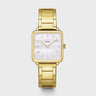 CLUSE LA TETRAGONE WATCH STEEL, WHITE PEARL, GOLD COLOUR