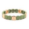 BRACELET SIMONE A BORDEAUX COLORFUL CELADON