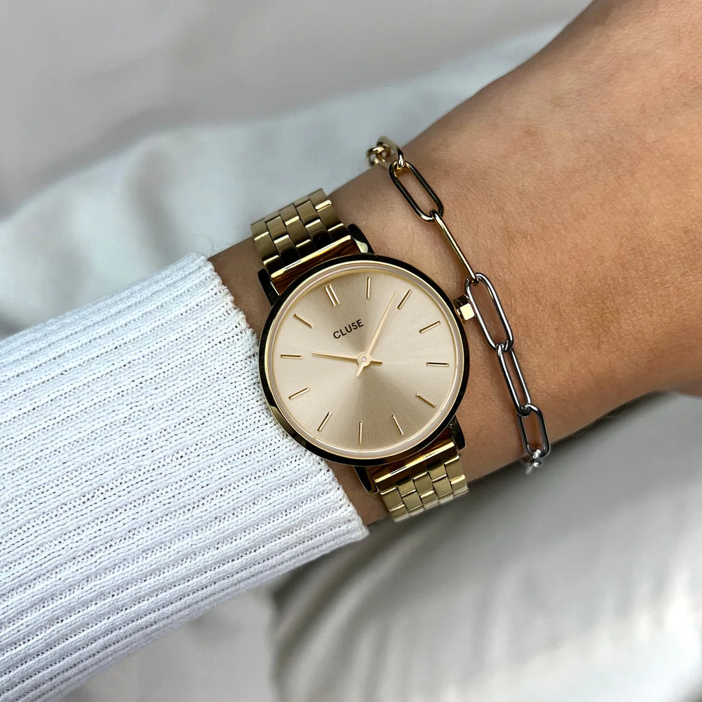 Boho Chic Petite Steel Watch, Gold, Gold Colour
