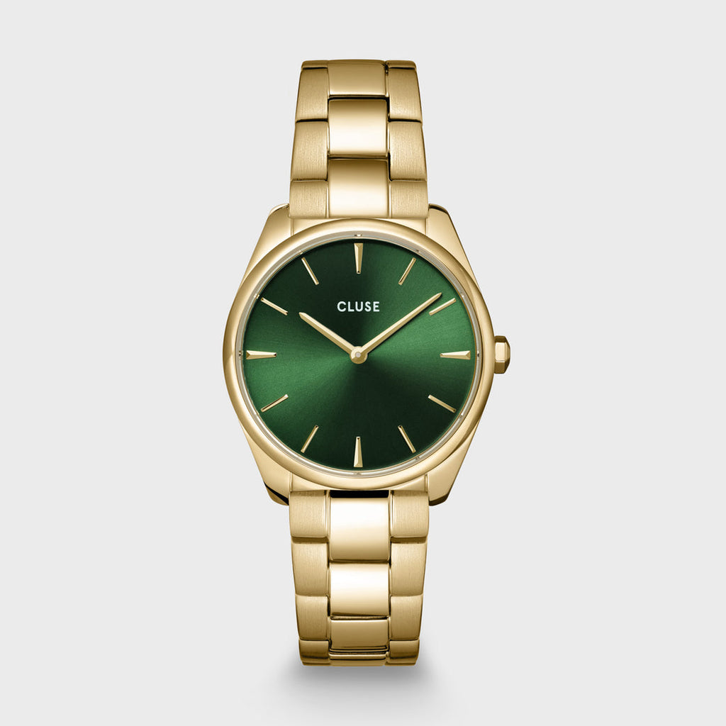 FÉROCE PETITE WATCH STEEL GREEN GOLD COLOUR CW11217
