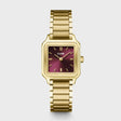 MONTRE CLUSE GRACIEUSE PETITE STEEL DARK CHERRY GOLD COLOUR