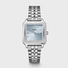 MONTRE CLUSE GRACIEUSE WATCH STEEL LIGHT BLUE SILVER COLOUR