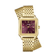 MONTRE CLUSE GRACIEUSE DOUBLE STEEL , WINE, GOLD COLOUR