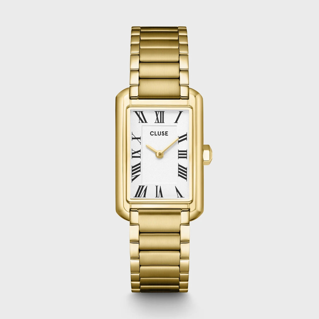 Belisenna Watch Steel, White, Gold Colour