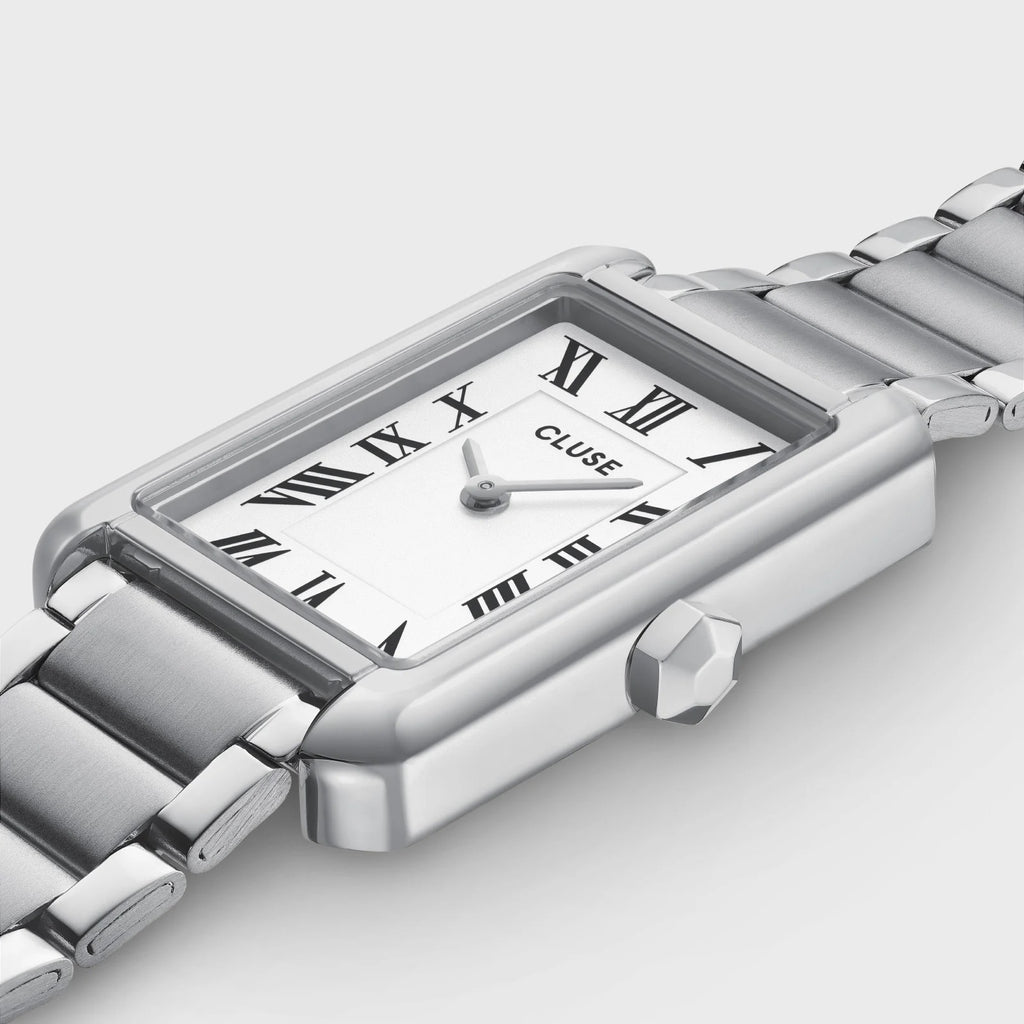 Belisenna Watch Steel, White, Silver Colour