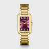 MONTRE CLUSE BELISENNA WATCH STEEL, WINE, GOLD COLOUR