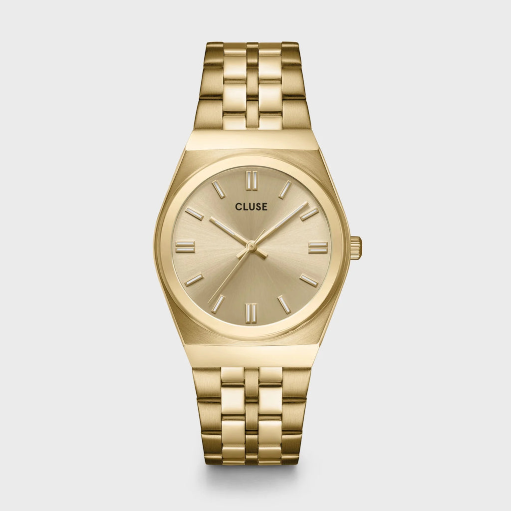 Retro 70's Watch Steel, Full Gold Colour
