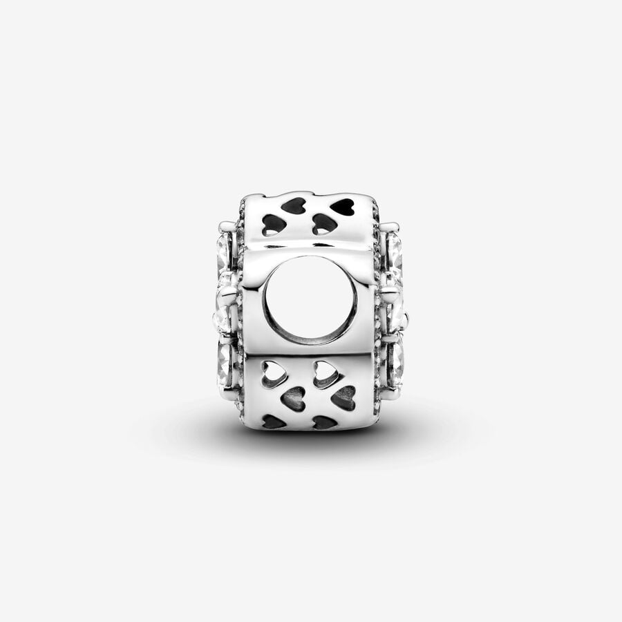 Charm Pavé Flocon de Neige Scintillant