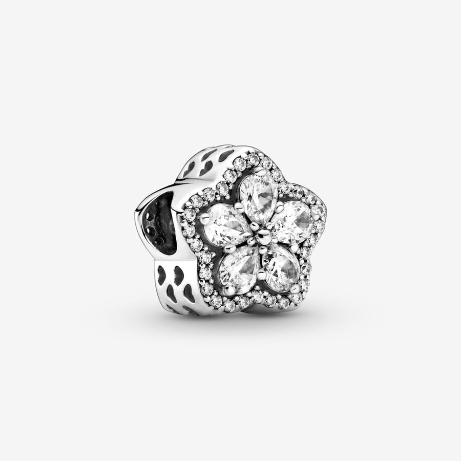 Charm Pavé Flocon de Neige Scintillant