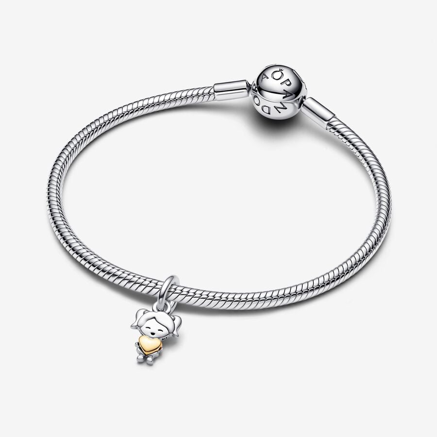 Charm Pandora Pendant Fille Heureuse