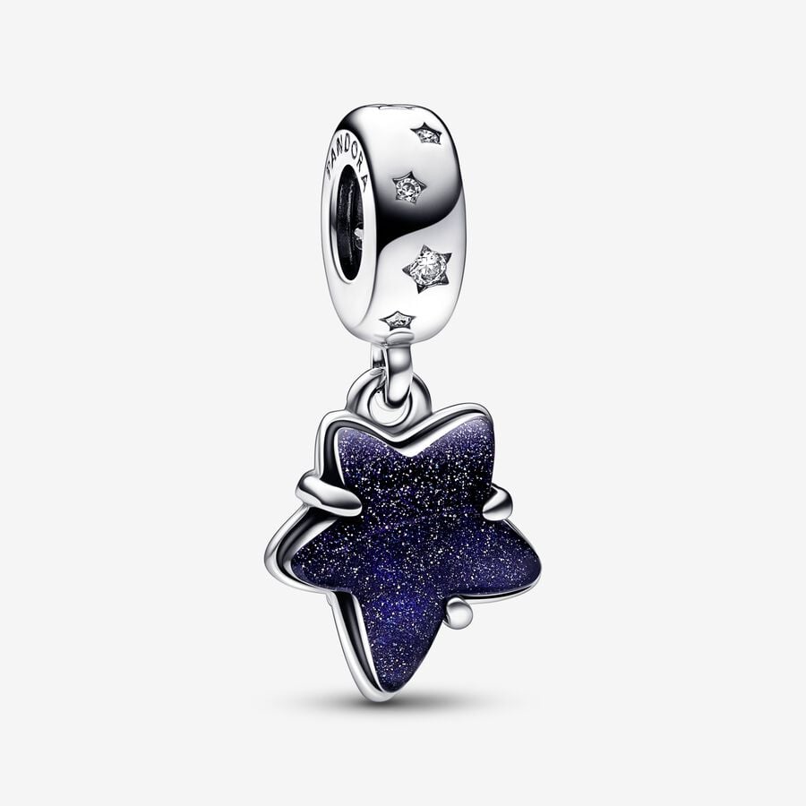 Charm Pendant Murano Étoile Galaxie Céleste