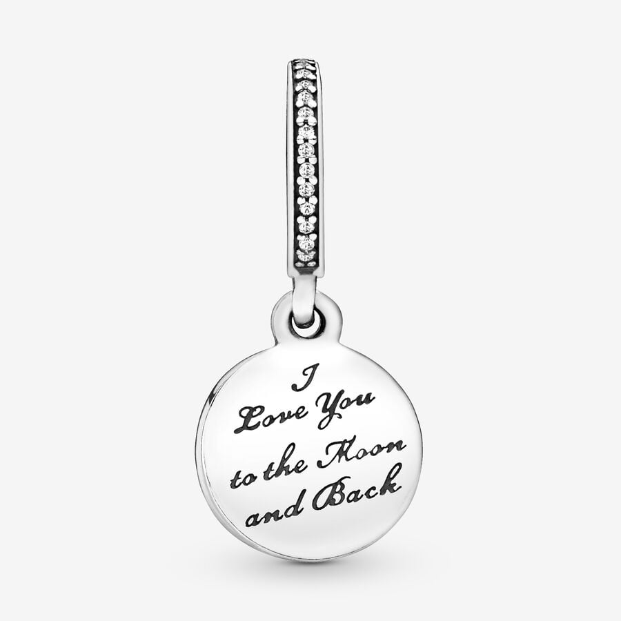 Charm Pendentif Lune et Ciel Nocturne
