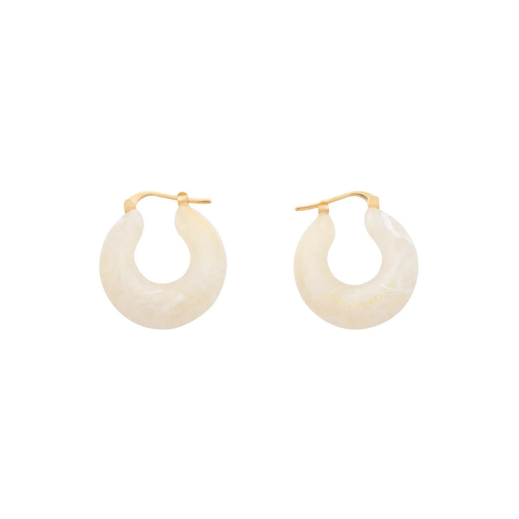 Circlet Earrings Pearl Marble – Vanessa Baroni
