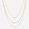COLLIER ZAG BANKINA ACIER DORÉ